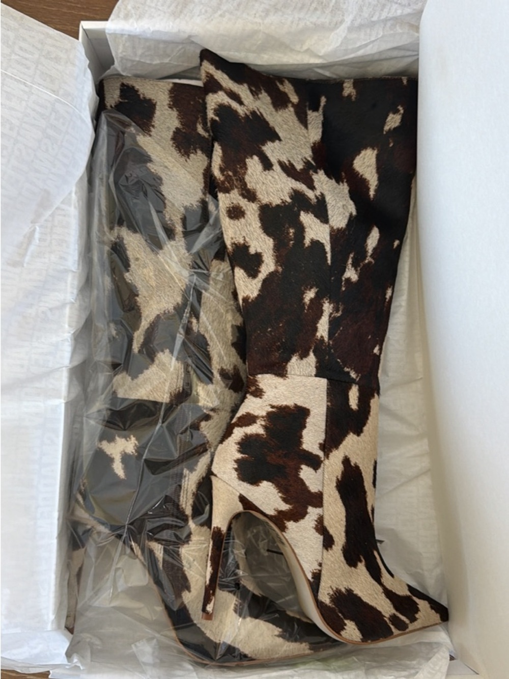 Steve Madden Nitro Cow Print Boots- Women's 10W